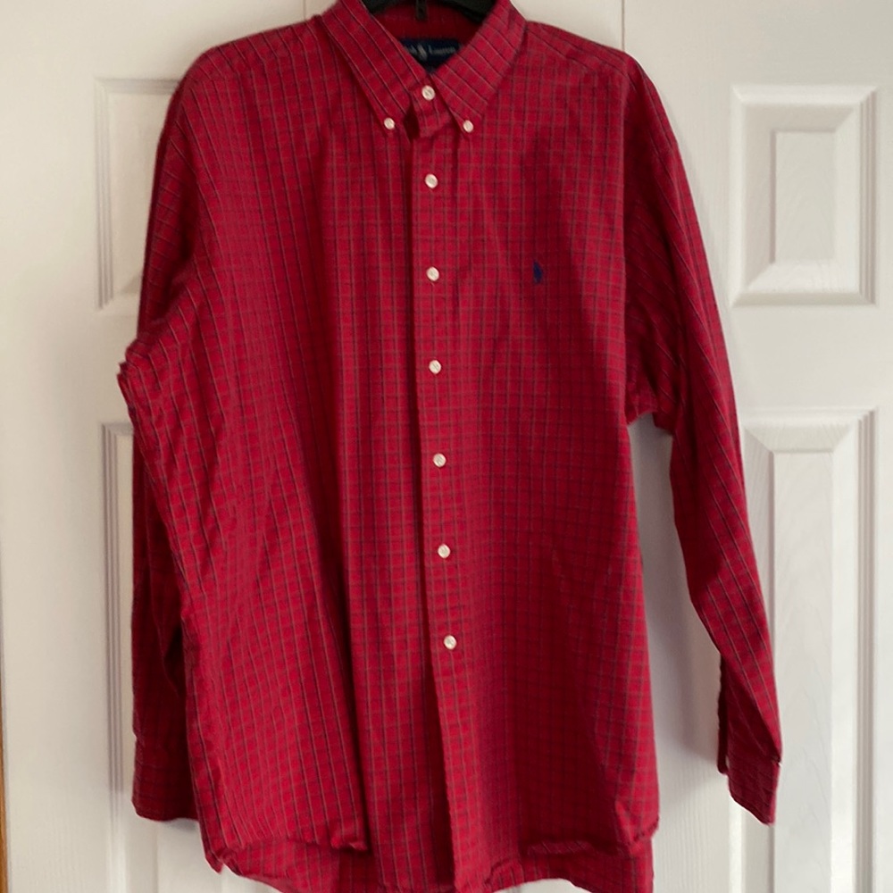 Men's Red Checkered Shirt